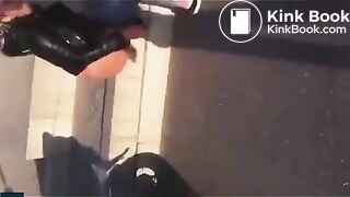 Biker girl shit on the street - Pooping, pissing girls and s