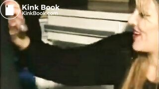 Horny woman shits on her coworker