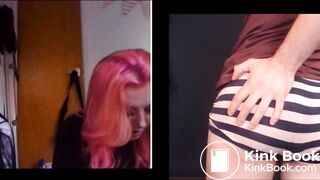 Shitting infront of two cam girls