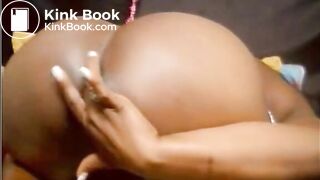 Round butt ebony milf shit piss and eat