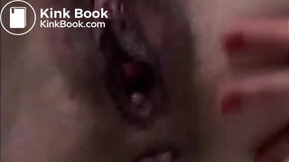 Girl shit and piss on a man mouth