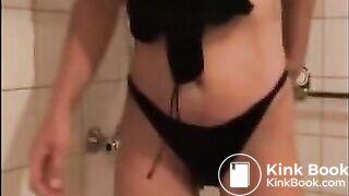 Dirty girl shitting smearing masturbating and eating shit