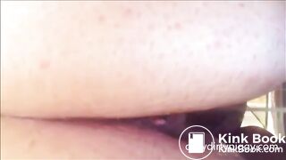 Huge butt mature woman shit and piss closeup