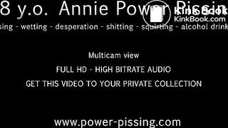 Annie powerpissing and shitting