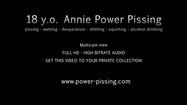 Annie powerpissing and shitting