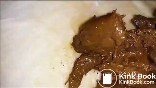 Hot masked girl in lingeries shitting doggystyle