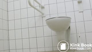 Sexy Teen Girl Sprays Diarrhea Mess On Public Bathroom Floor