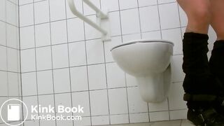 Sexy Teen Girl Sprays Diarrhea Mess On Public Bathroom Floor