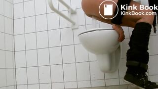 Sexy Teen Girl Sprays Diarrhea Mess On Public Bathroom Floor