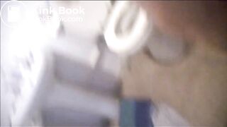 Ms Bissonette catching her monster