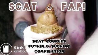 SCAT FAP! Compilation! Couples scat fuck & suck