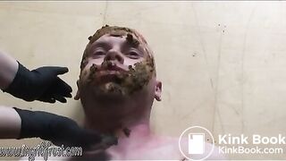 CHEW MY  SHIT SCAT BOY !EAT IT ALL!