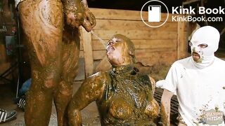 Betty gets peed on while being covered in cow shit