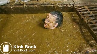 Betty completely submerges in cowshit