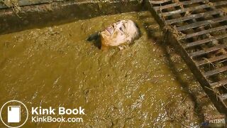 Betty completely submerges in cowshit
