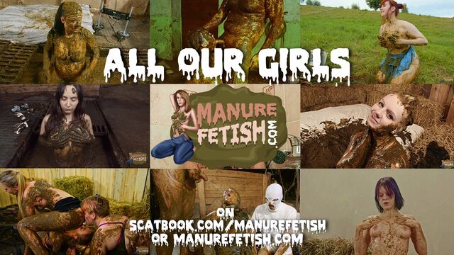 Our cowshit girls - smearing and masturbating in manure