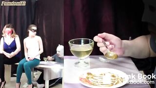 Poo19 - 2 mistresses cooked a delicious shit breakfast for a slave
