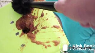 PooAlina - Toilet slave eats Alina's morning diarrhea