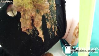 PooAlina - Toilet slave eats Alina's morning diarrhea