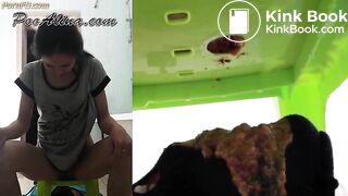 PooAlina - Toilet slave eats Alina's morning diarrhea