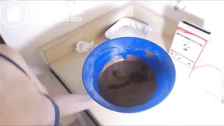 CosmicGirl - Eating A Piece Of Pee And Shit Cake!