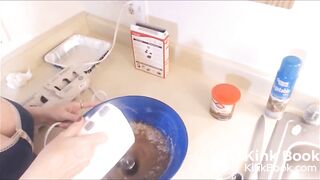 CosmicGirl - Eating A Piece Of Pee And Shit Cake!