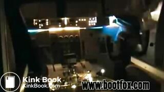 Beautiful flight attendant shits in airplane