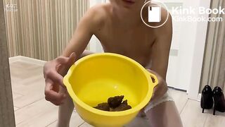 the yellow toilet