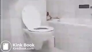 Girl shits while reading