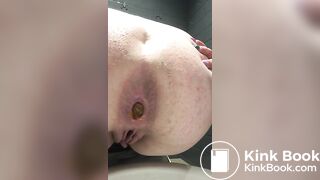 shit in toilet