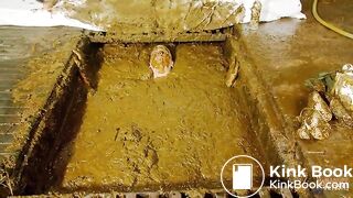 Betty submerges in cowshit