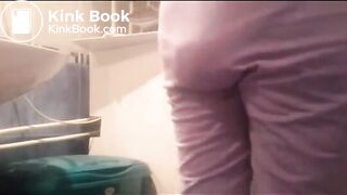 Girl shitting a load on pijama and panty