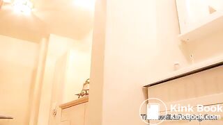 Hot girl shits in her bathroom