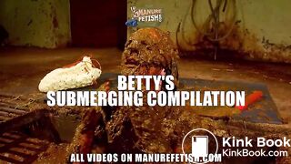 Betty submerging in cowshit compilation