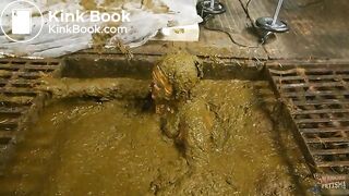 Betty submerging in cowshit compilation