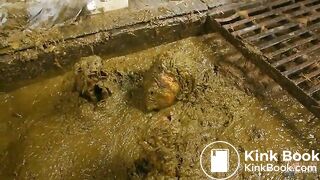 Betty submerging in cowshit compilation