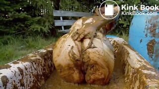 Cooling off with cowshit Lyndra Lynn