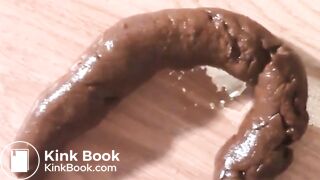 Hairy Mom Produces Long Turd