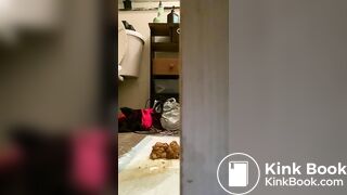 Cherry pooping eating & vomiting with smearing