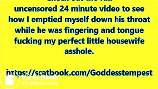 Seductive Housewife Shit Swallowing