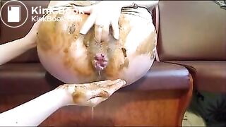 Anal lesbians fisting enema and shitting