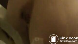Skinny young girl takes a big shit in toilet