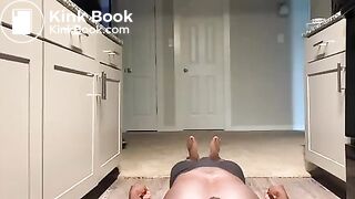 licking crack clean after shit