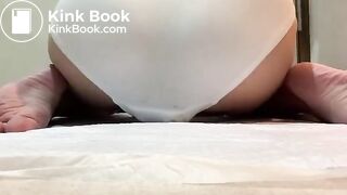 Mess dirty in white panty