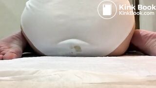 Mess dirty in white panty