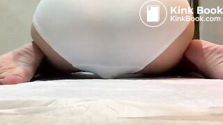 Mess dirty in white panty