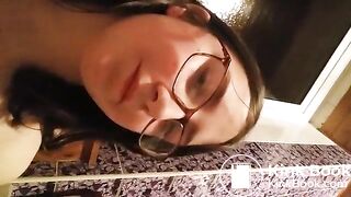 Girl experiencing her own shit