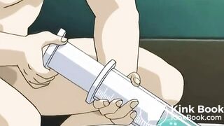 Hentai girls gets enema