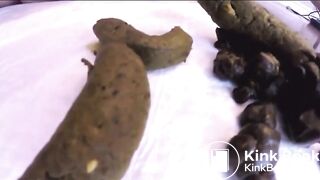 What I Ate! Cum With Shitty Anal Beads