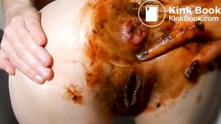 lesbian  pussy fisting shit scat